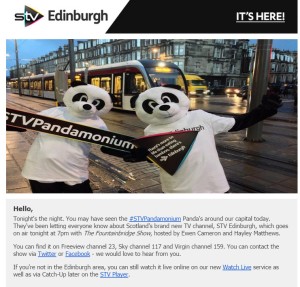 The launch of STV Edinburgh is a major event in the Scottish media calendar